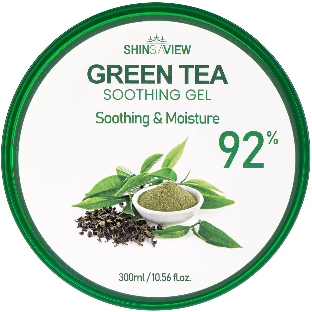 SHINSIAVIEW Green Tea Soothing Gel, Gel de Té verde con Áloe Vera 92%