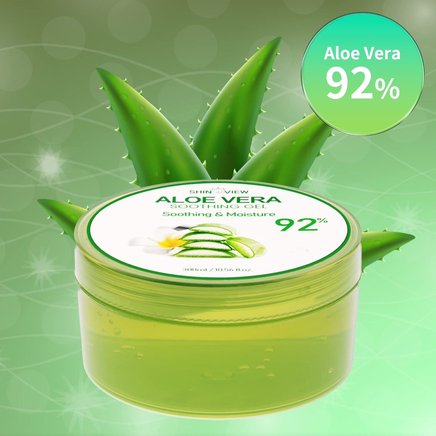 SHINSIAVIEW Aloe Vera Soothing Gel, Gel de Áloe Vera 92%