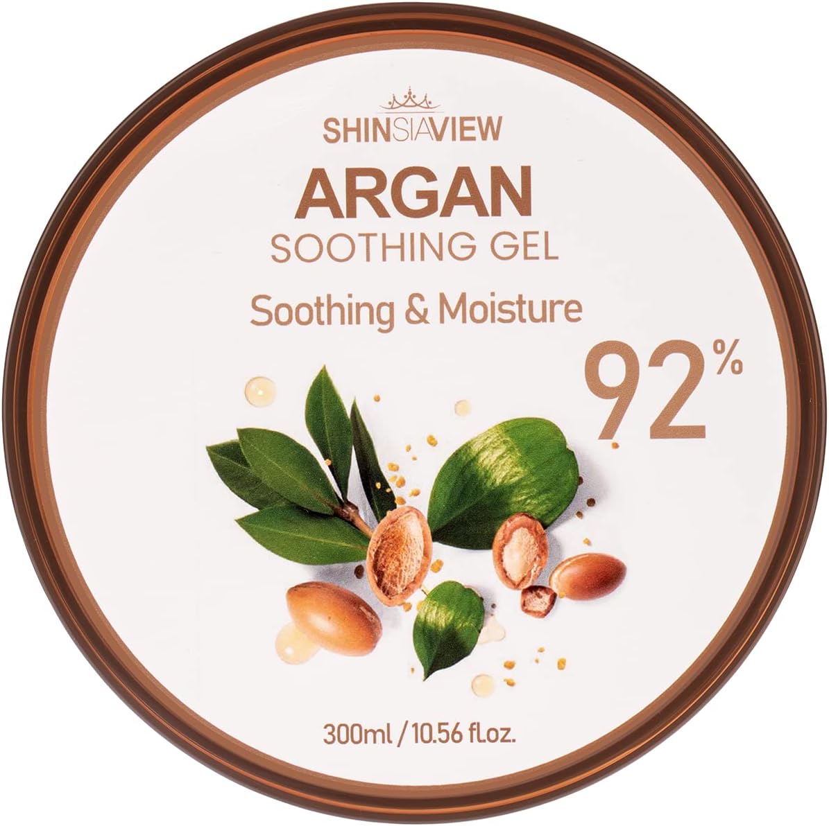 SHINSIAVIEW Argan Soothing Gel, Gel de Argán con Áloe Vera 92%