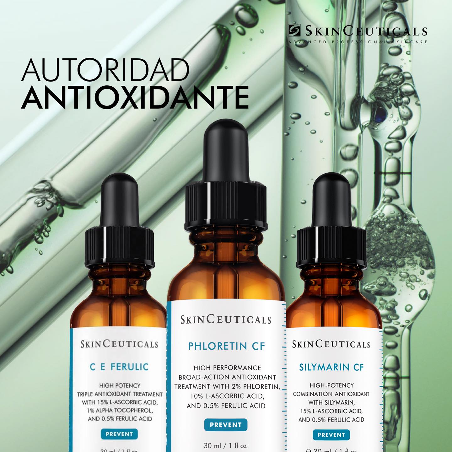 SkinCeuticals Phloretin CF, Sérum Facial Antioxidante y Anti-Manchas, 30ml