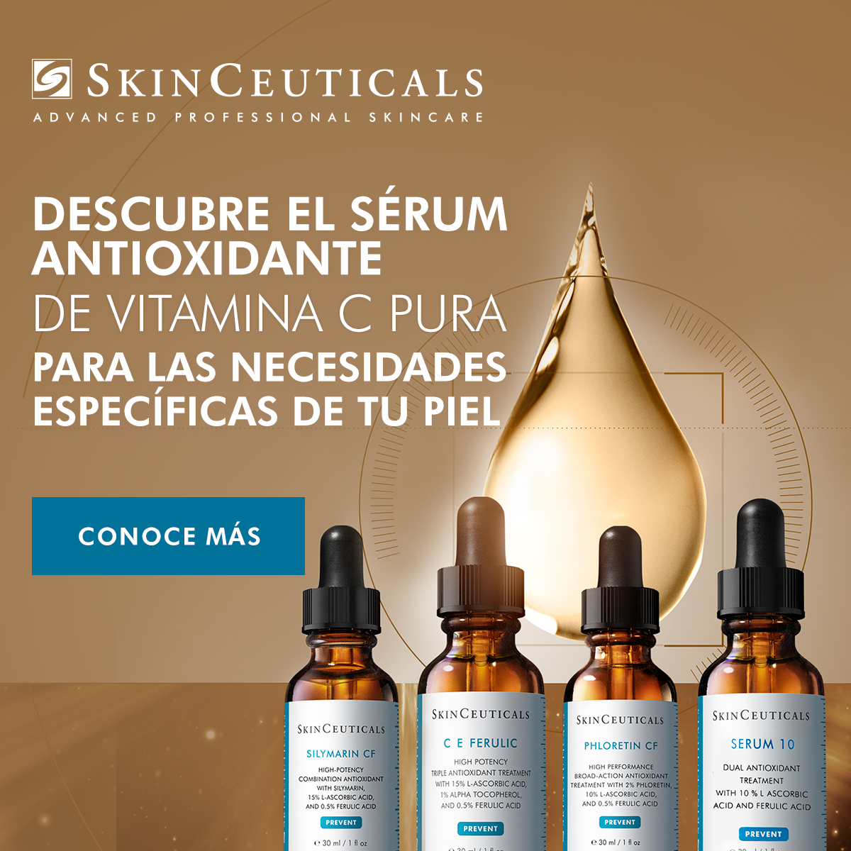 SkinCeuticals Sérum 10 Dual Antioxidant Treatment Antiedad con Vitamina C