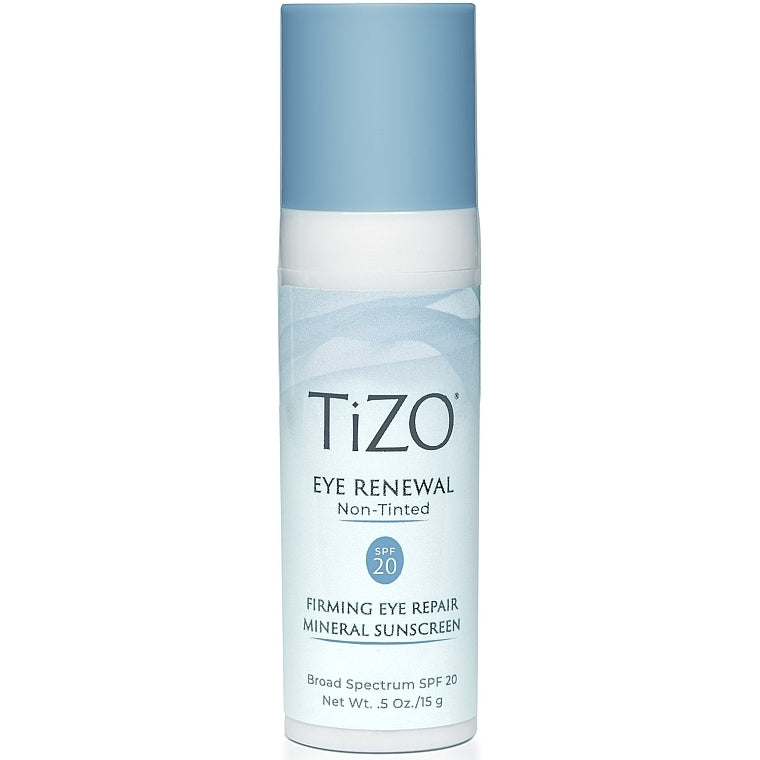 TIZO Eye Renewal, Protector Solar Mineral Sin Color para Contorno de Ojos SPF20, 15g