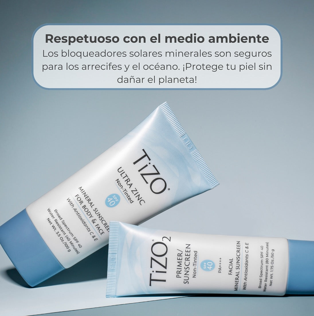 TIZO Ultra Zinc Protector Solar Mineral Sin Color para Cara y Cuerpo SPF40, 100g