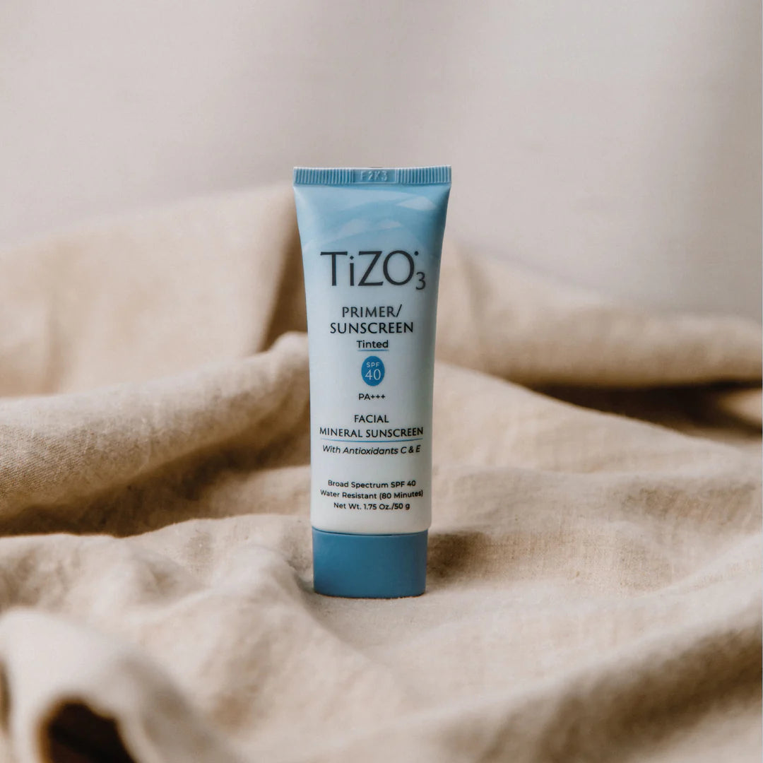 TIZO 3 Primer Sunscreen, Protector Solar Mineral, Facial, Con Color, SPF40, 50g