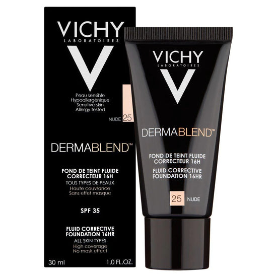 VICHY Dermablend Fluid, Maquillaje Fluido de Alta Cobertura SPF35 30ml