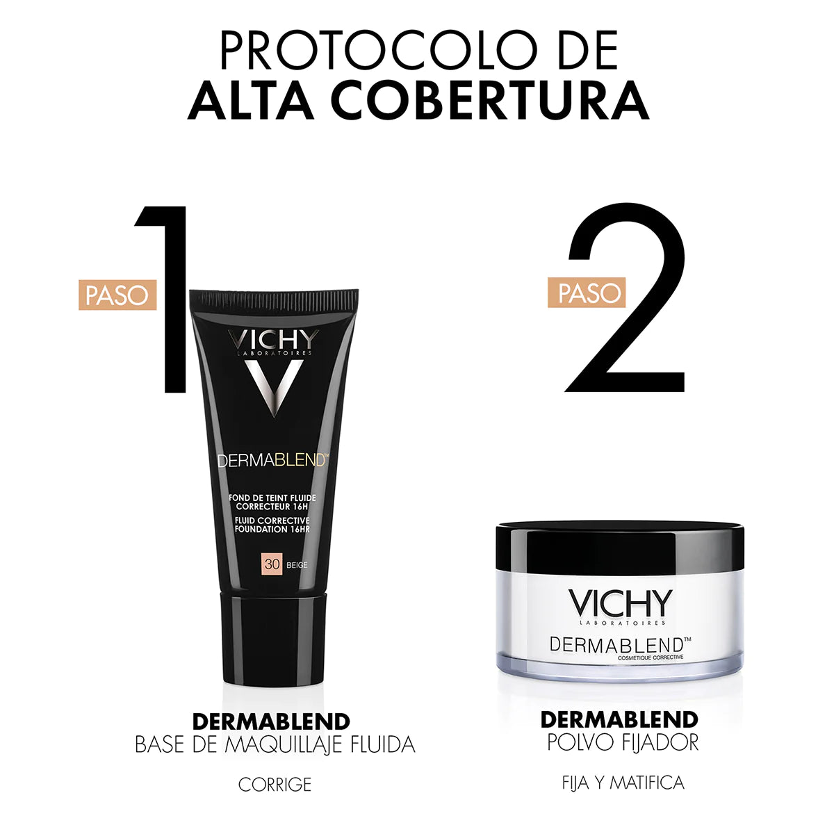 VICHY Dermablend Polvo Fijador de Maquillaje Traslúcido 28g