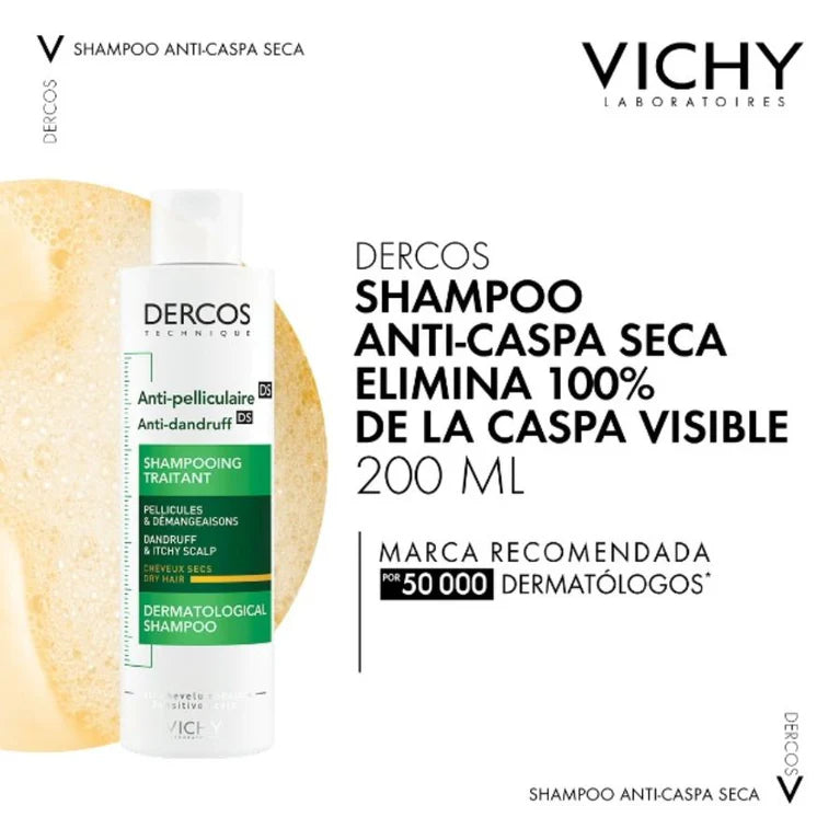 VICHY Dercos Anti-Caspa Ds Shampoo Caspa Seca, 200ml