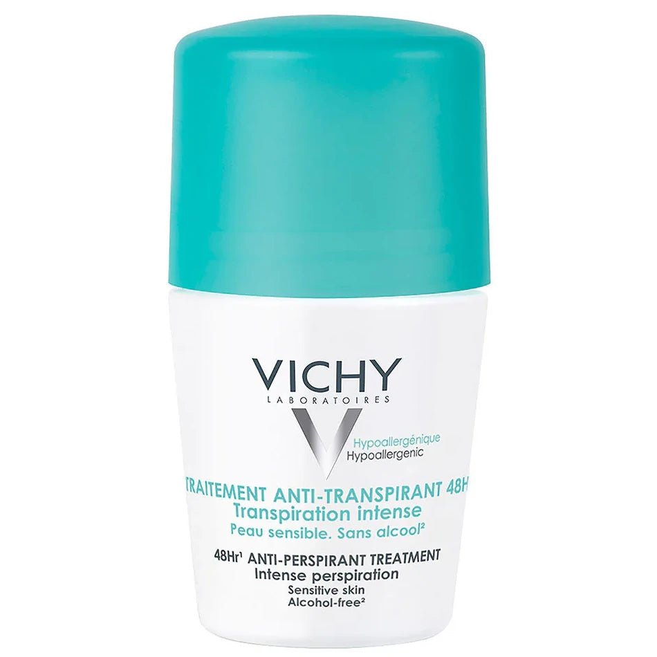 VICHY Desodorante Roll On  Regulador Anti-transpirante Intensivo 48Hrs, 50ml