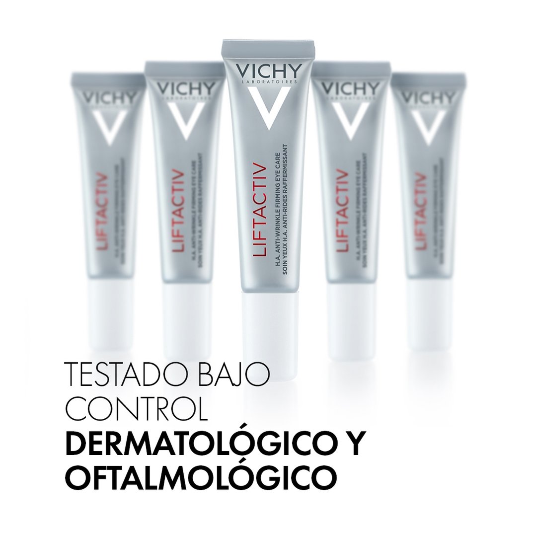 VICHY Liftactiv Contorno de Ojos Reafirmante H.A. Reduce Arrugas y Ojeras, 15ml