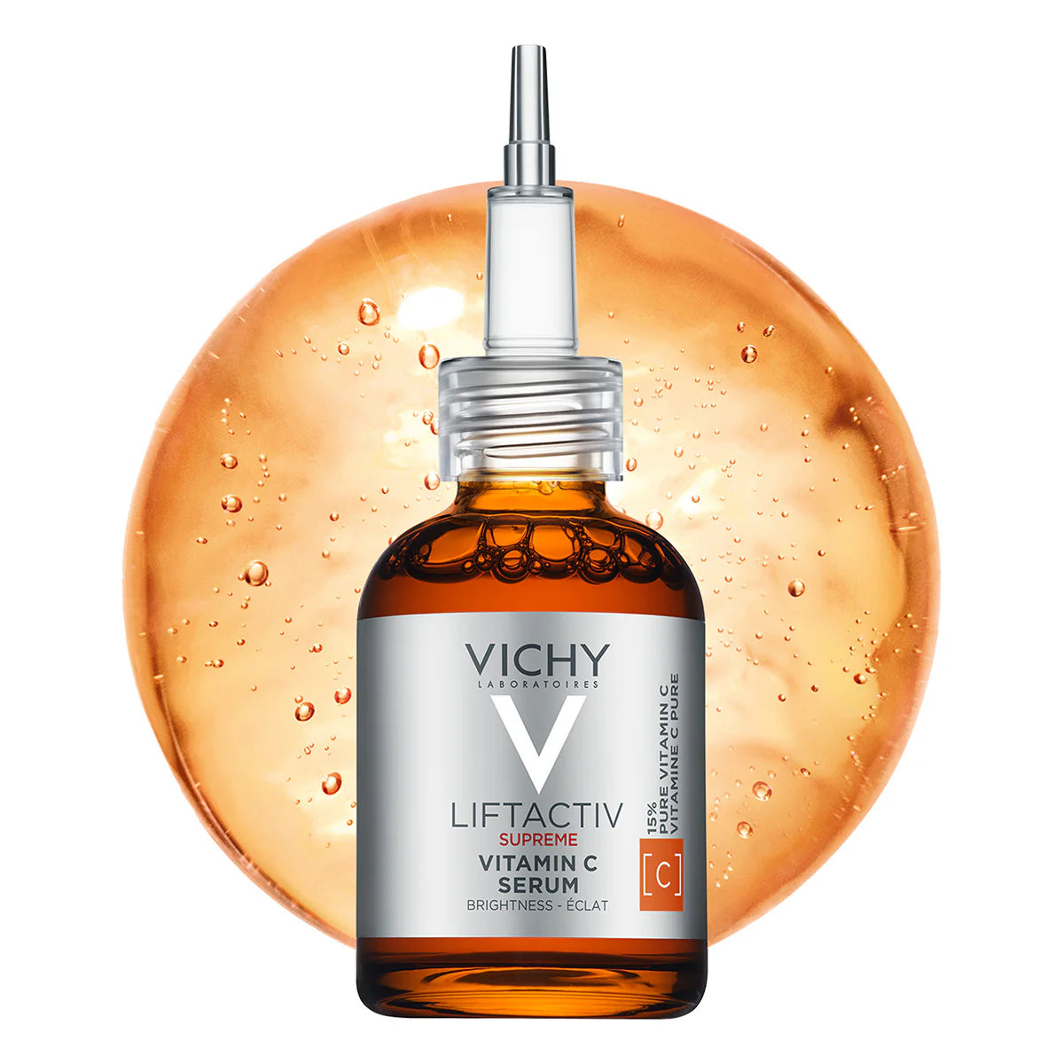 VICHY Liftactiv Supreme Vitamina C Sérum Facial, Luminosidad y Firmeza, 20ml