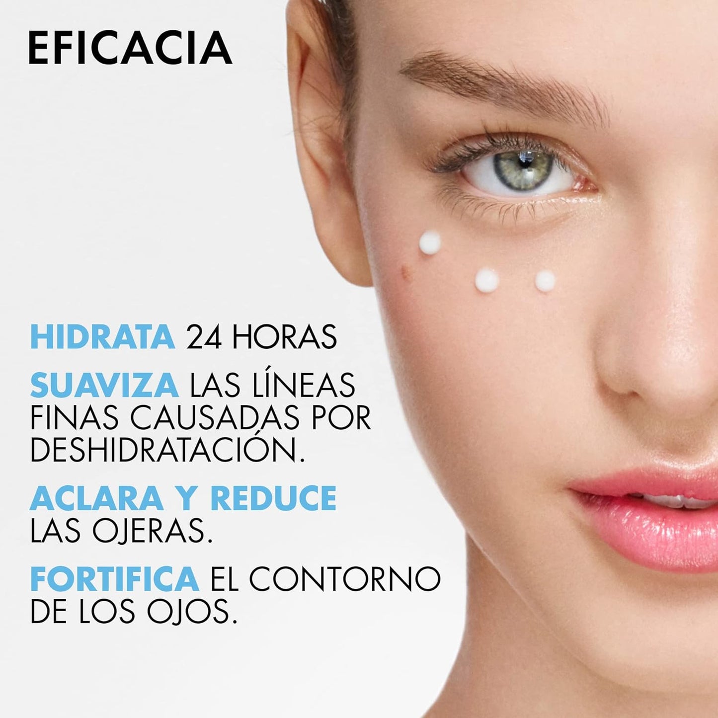 VICHY 89 Mineral Gel Contorno de Ojos, Mirada Luminosa Descansada, 15ml