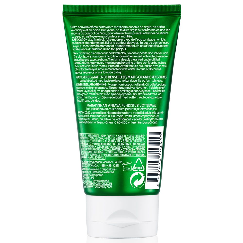 VICHY Normaderm Phytosolution Limpiador Profundo en Arcilla, 125ml