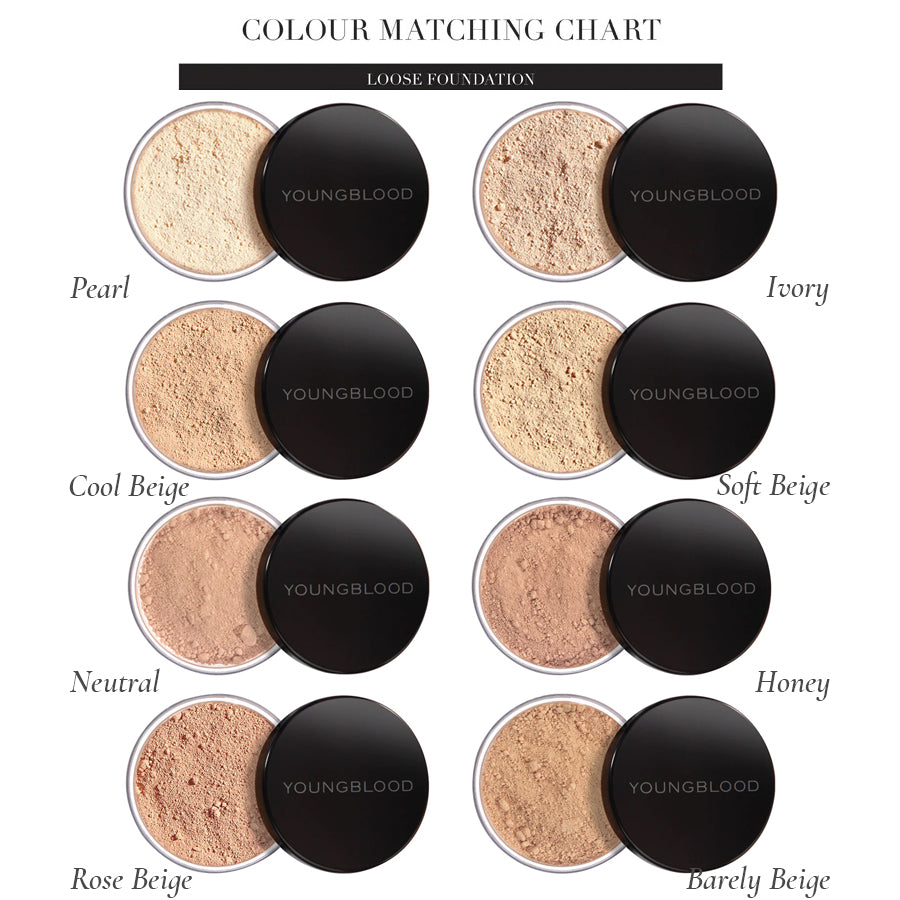 YOUNGBLOOD Loose Mineral Foundation, Base Mineral Ultrafino 10gr